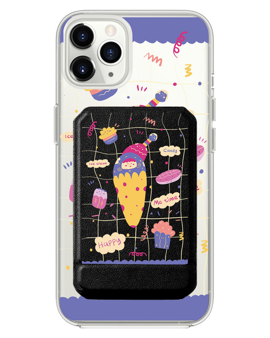 iPhone Magnetic Multifold Wallet - Candy Doodle