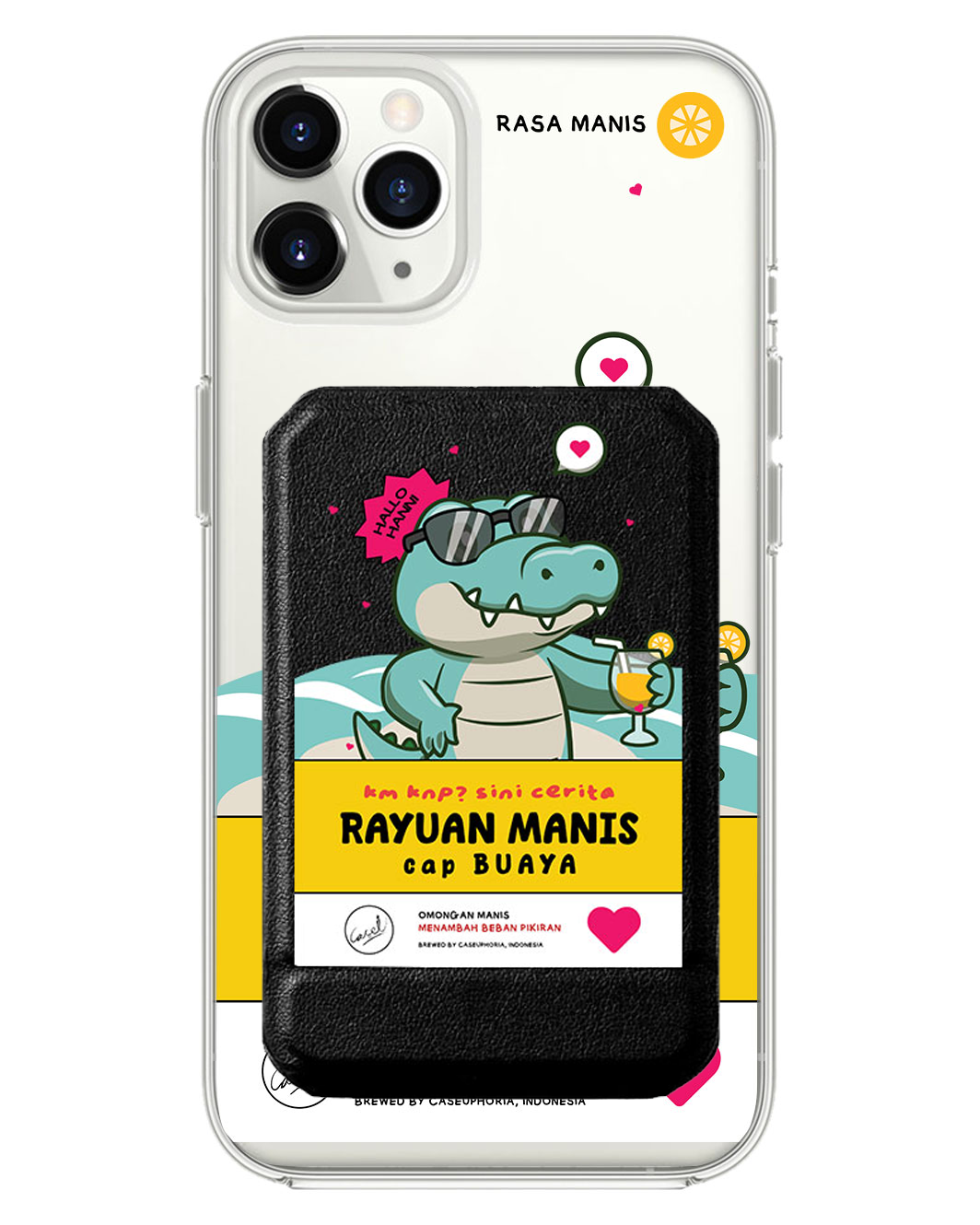 iPhone Magnetic Multifold Wallet - Cap Buaya