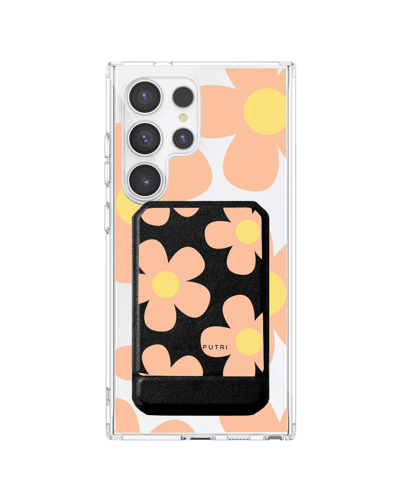 Android Magnetic Multifold Wallet - Daisy Love