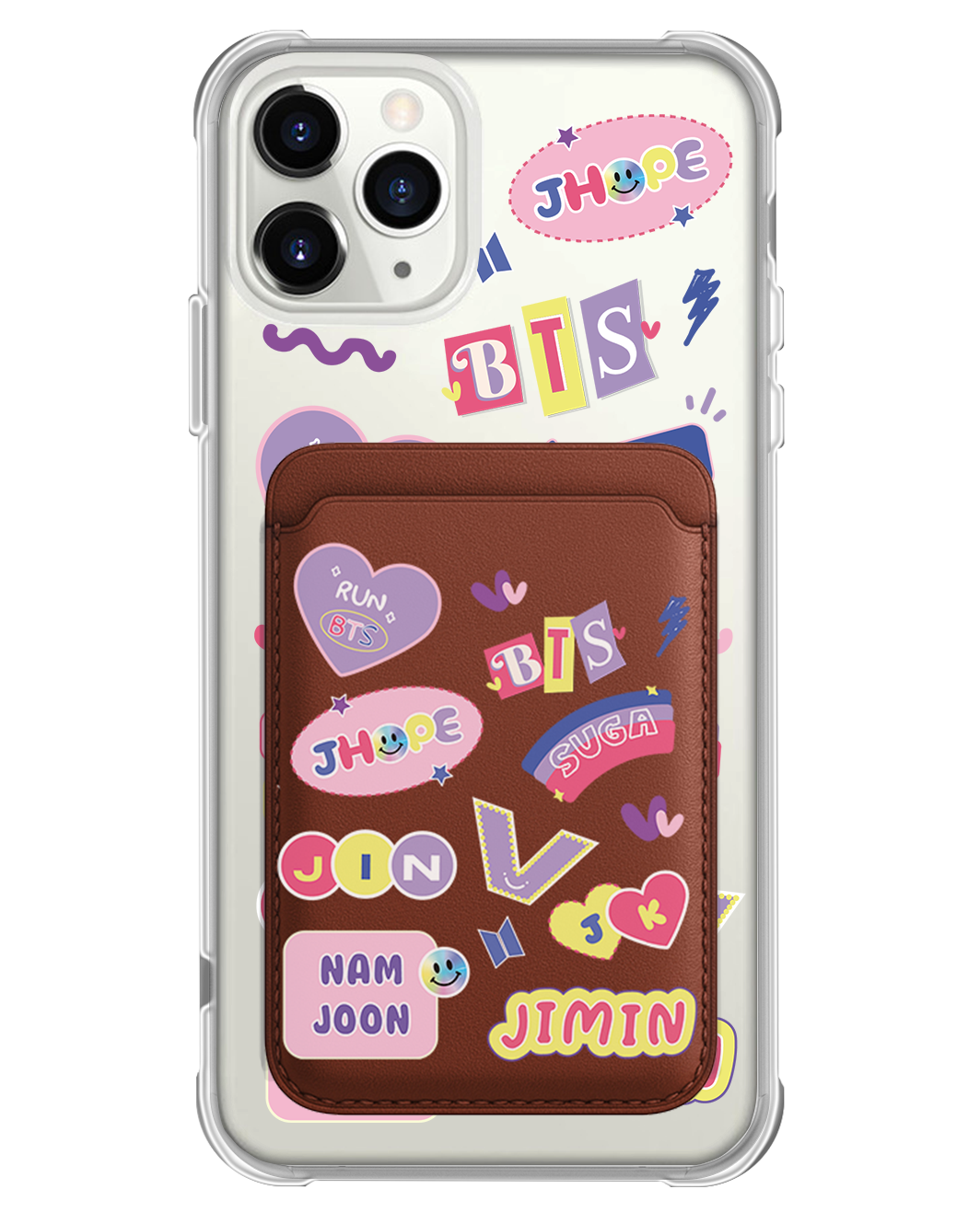 iPhone Magnetic Wallet Case - BTS Members