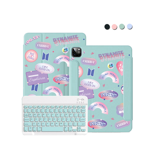 ฝาพับคีย์บอร์ดไร้สายสำหรับ iPad / Android - BTS Proof