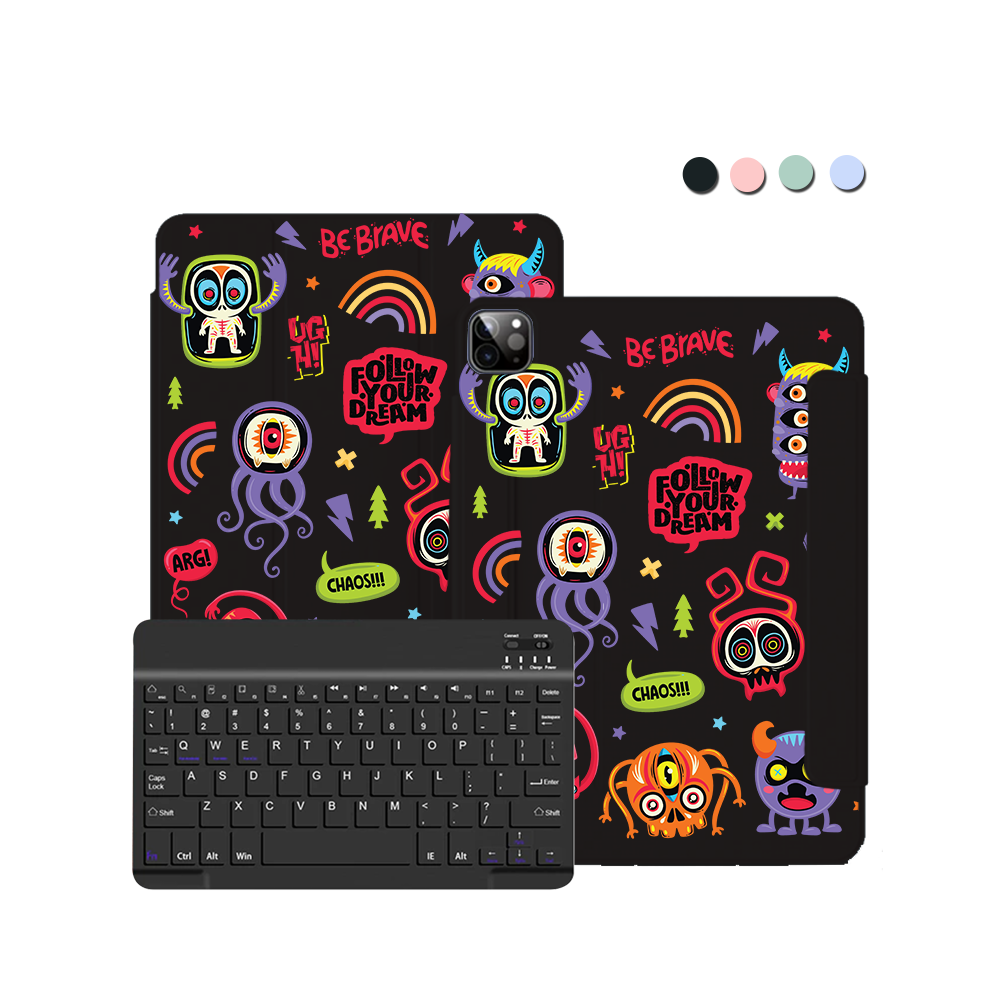 ฝาพับคีย์บอร์ดไร้สายสำหรับ iPad / Android - Baby Monster