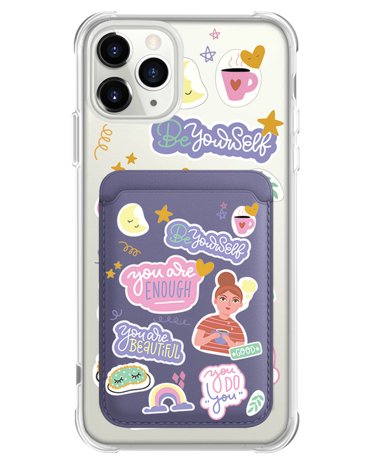 iPhone Magnetic Wallet Case - Be Yourself