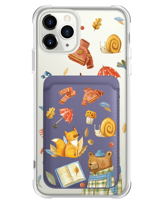iPhone Magnetic Wallet Case - Bear & Fox