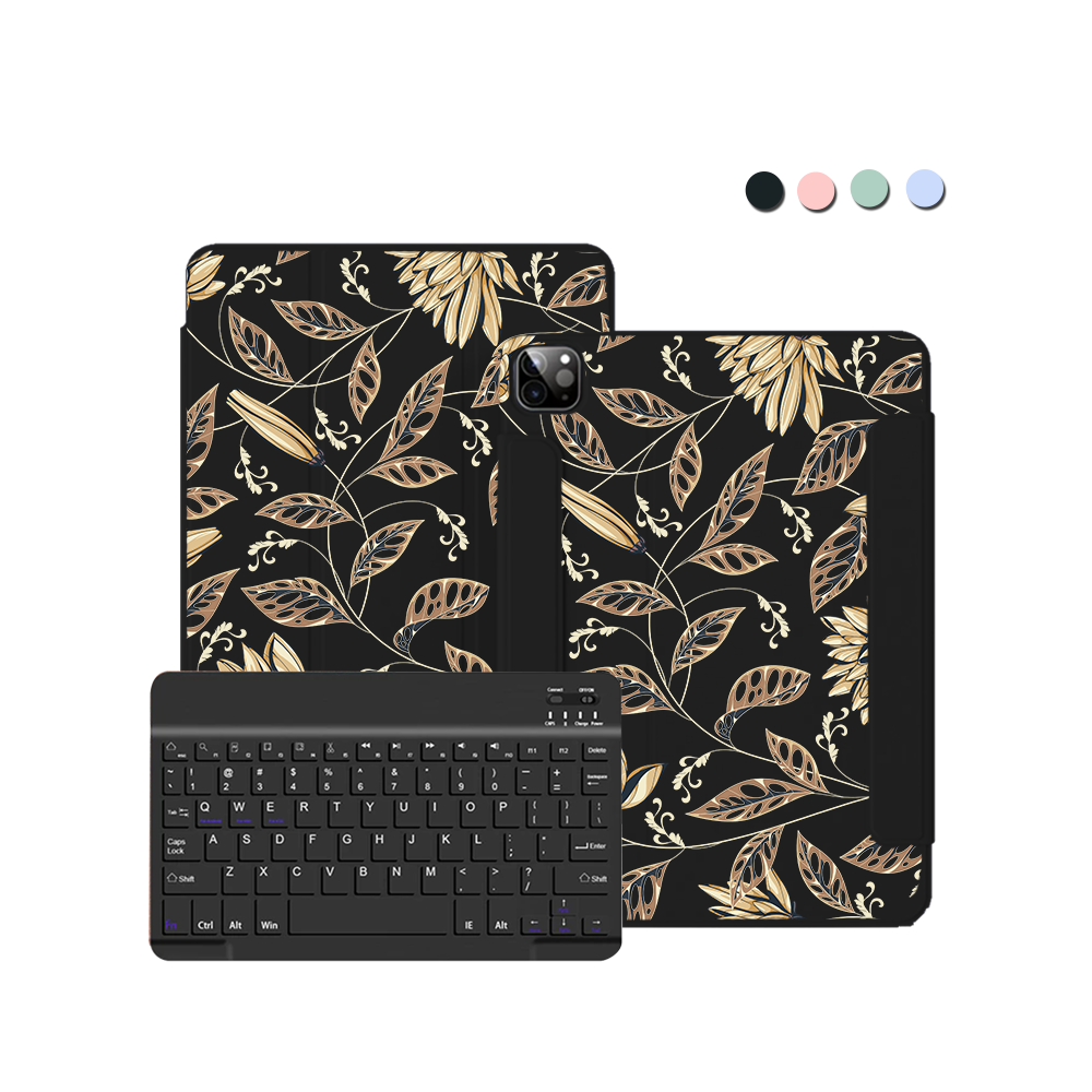 ฝาพับคีย์บอร์ดไร้สายสำหรับ iPad / Android Tab - ดีกว่าสีทอง