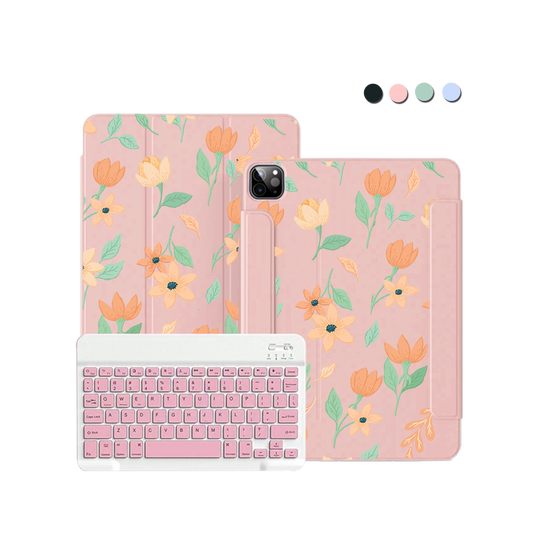ฝาพับคีย์บอร์ดไร้สายสำหรับ iPad / Android - Birth Flower 4.0