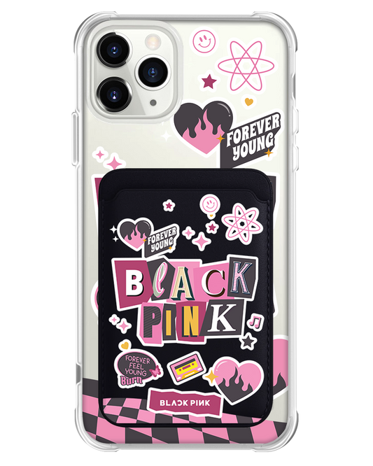 iPhone Magnetic Wallet Case - Blackpink Forever Young