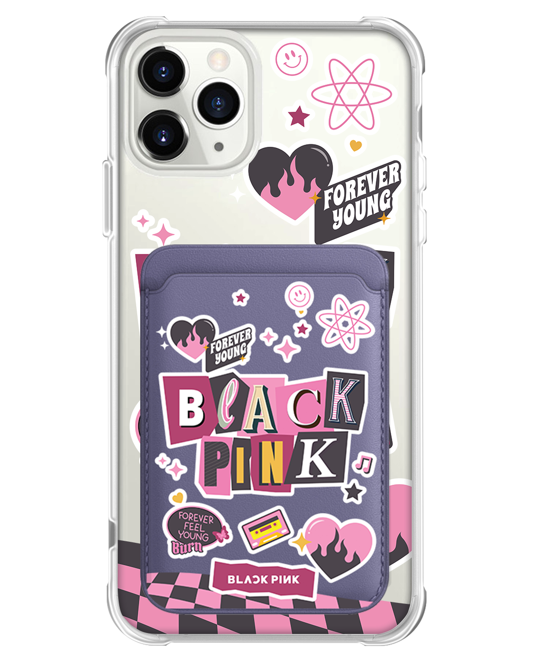 iPhone Magnetic Wallet Case - Blackpink Forever Young