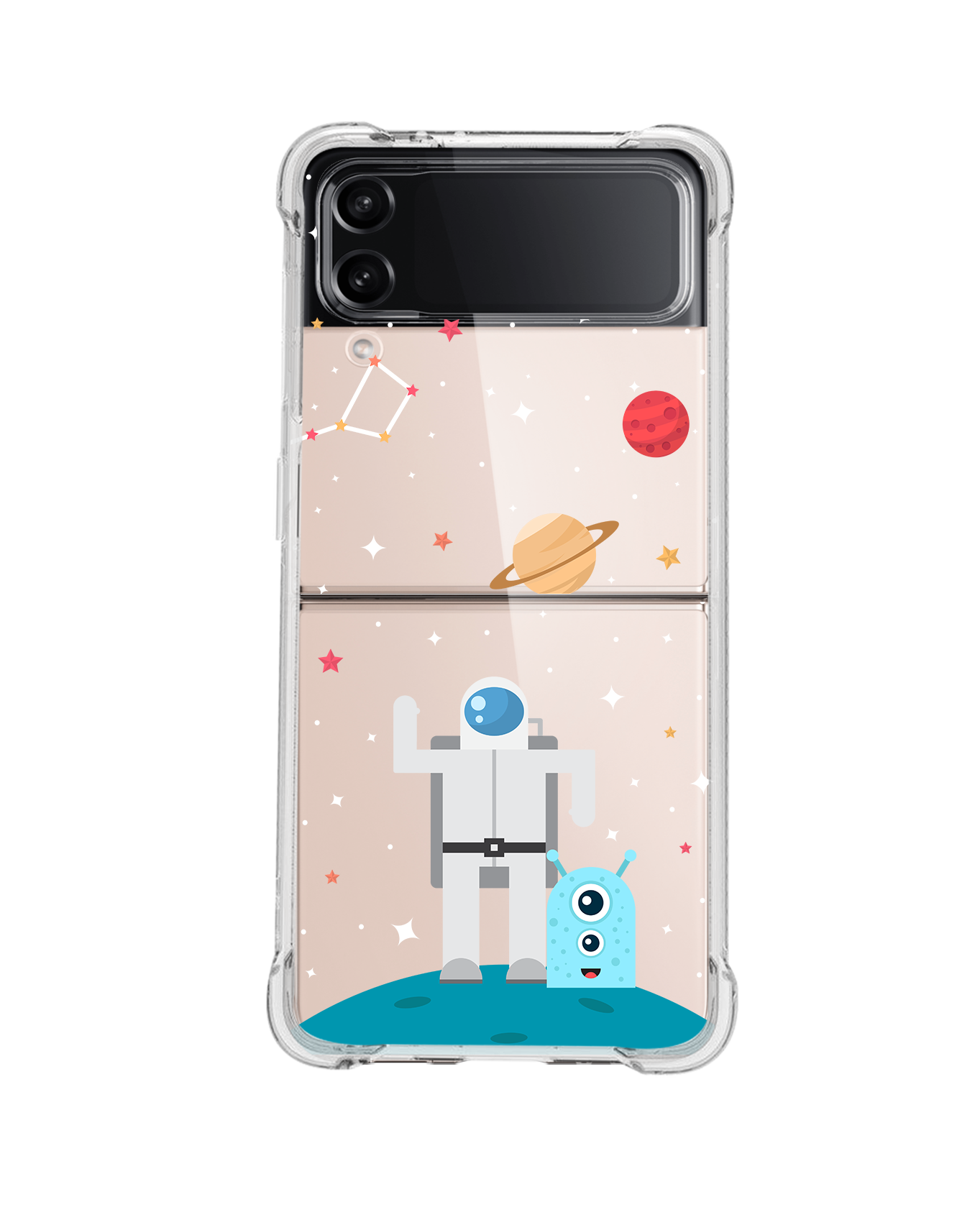 Android Flip / Fold Rearguard Hybrid - Blue Alien