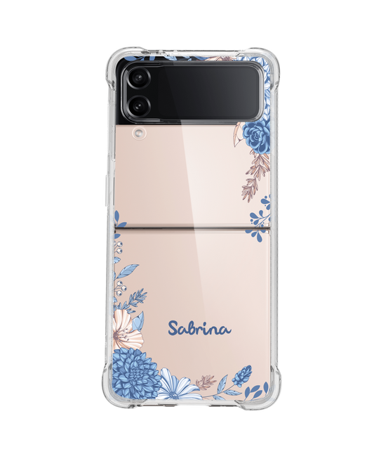 Android Flip / Fold Rearguard Hybrid - Blue Florals