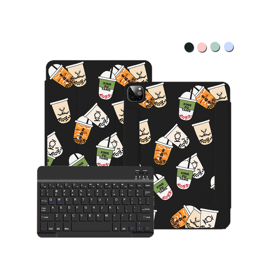 ฝาพับคีย์บอร์ดไร้สายสำหรับ iPad / Android - Boba