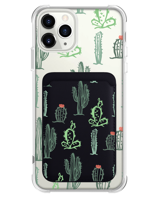 iPhone Magnetic Wallet Case - Cactus