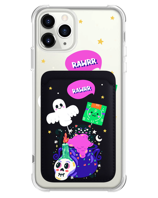 iPhone Magnetic Wallet Case - Cat Monster
