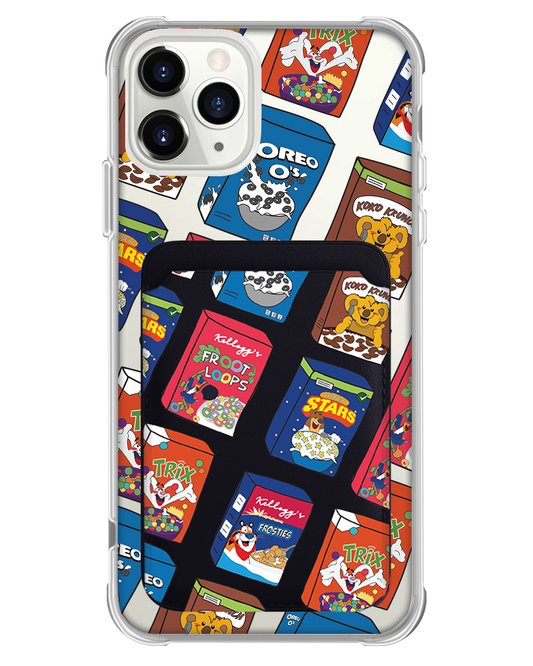 iPhone Magnetic Wallet Case - Cereal Boxes