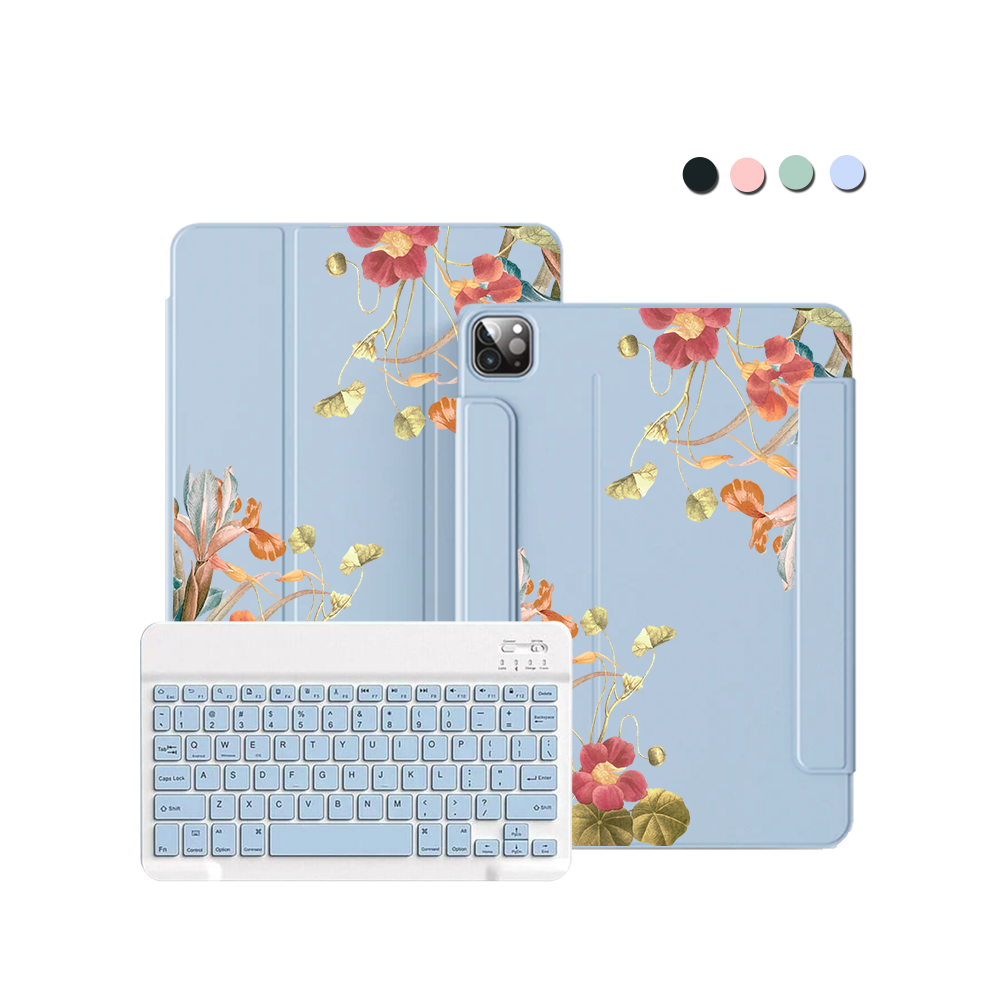 ฝาพับคีย์บอร์ดไร้สายสำหรับ iPad / Android - Caroline