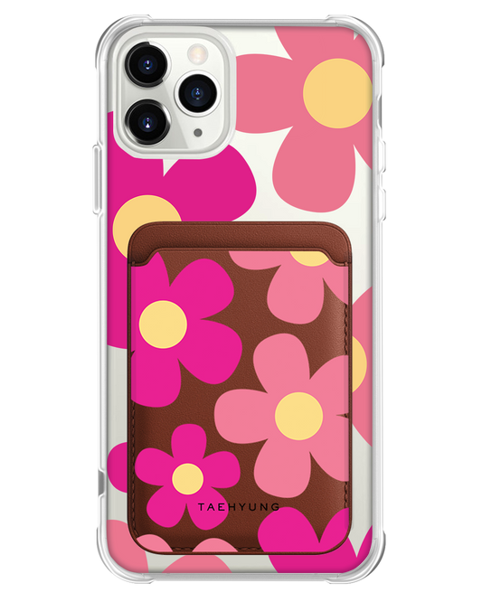 iPhone Magnetic Wallet Case - Daisy Delight