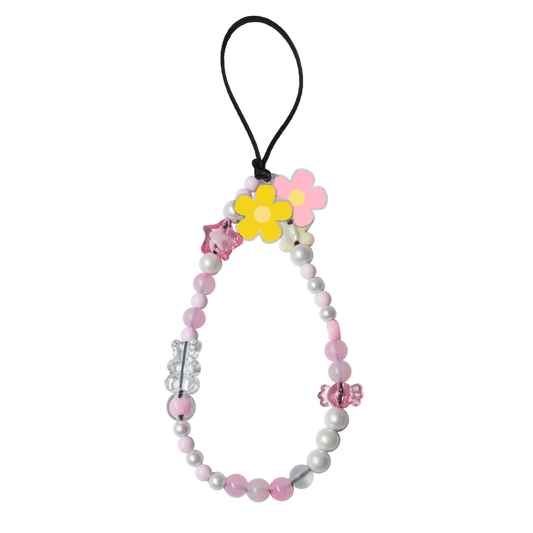 Beaded Strap with Acrylic Charm - Daisy Delight 2.0