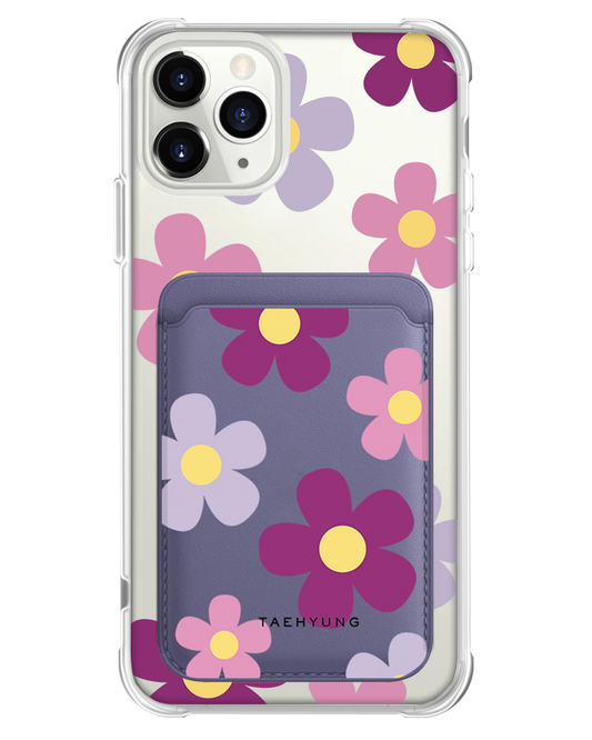 iPhone Magnetic Wallet Case - Daisy Paradise