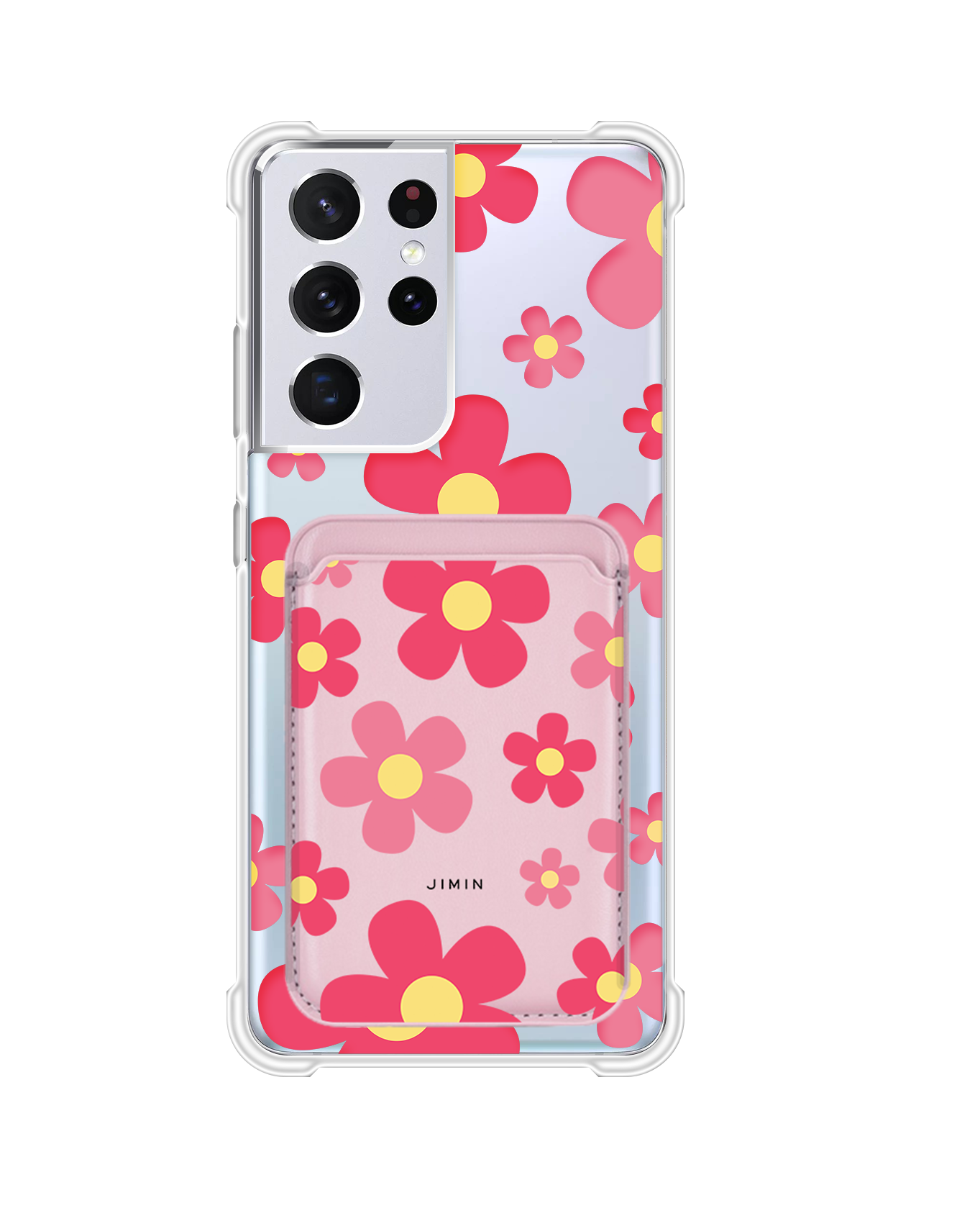 เคสกระเป๋าสตางค์แม่เหล็ก Android - Daisy Blush