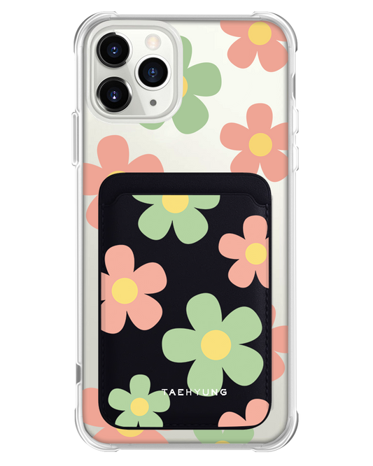 iPhone Magnetic Wallet Case - Daisy Spring