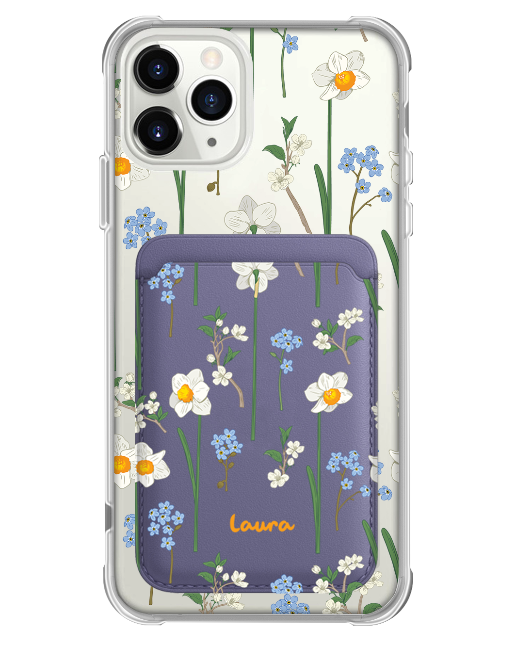 iPhone Magnetic Wallet Case - December Narcissus