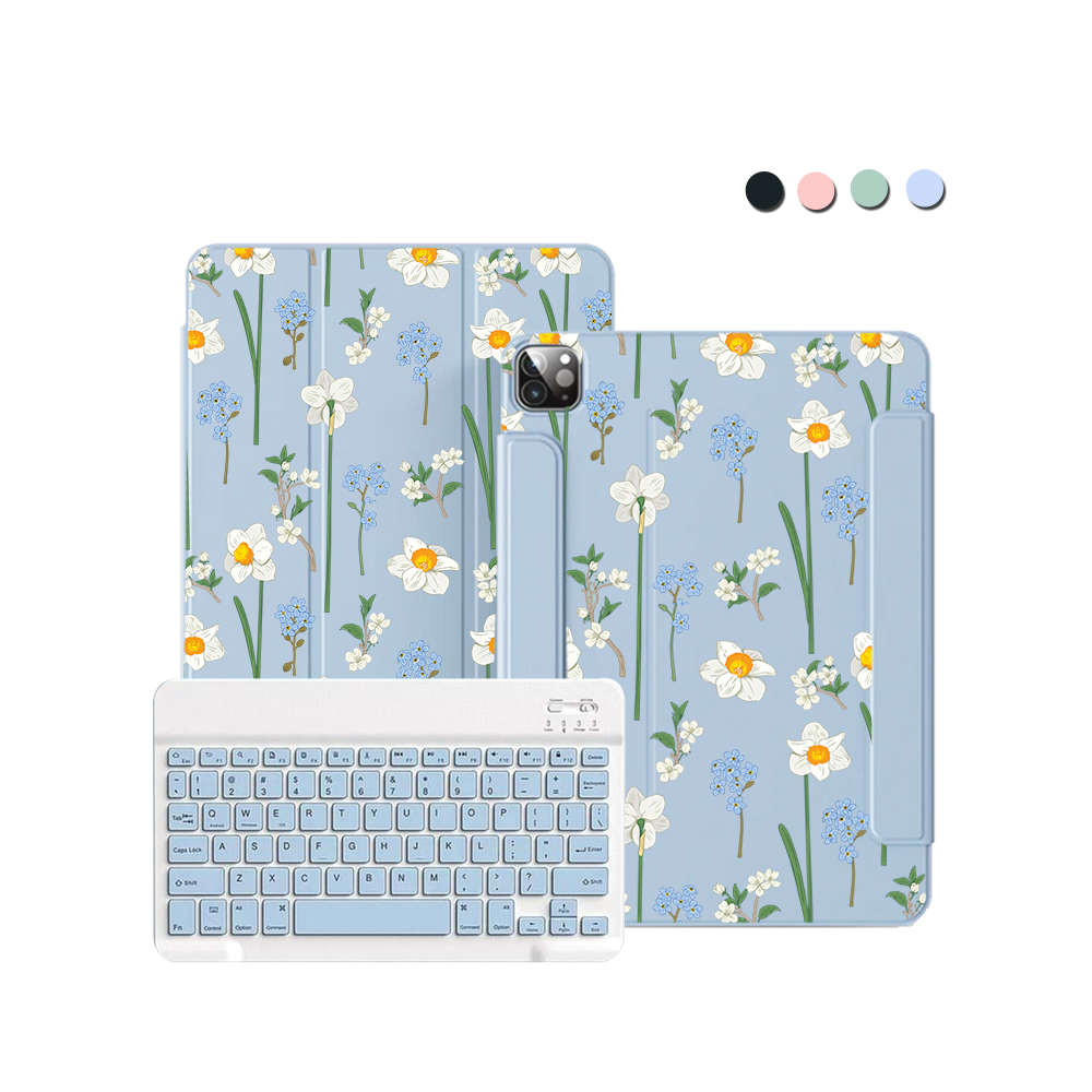 ฝาพับคีย์บอร์ดไร้สายสำหรับ iPad / Android Tab - ธันวาคม นาร์ซิสซัส