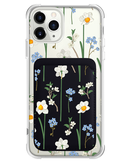 iPhone Magnetic Wallet Case - December Narcissus