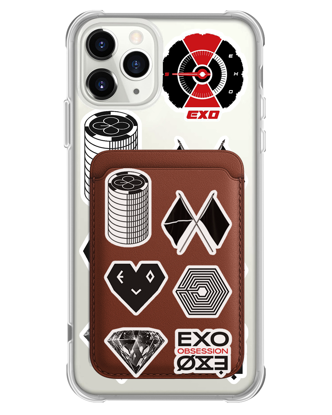 iPhone Magnetic Wallet Case - Exo Sticker Pack
