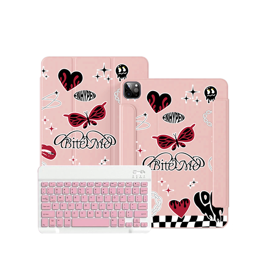 ฝาพับคีย์บอร์ดไร้สายสำหรับ iPad / Android - Enhypen Bite Me