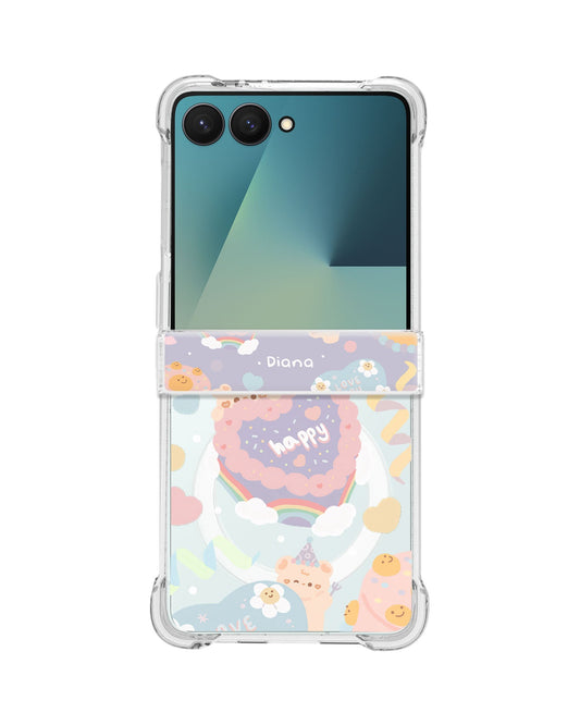 Android Flip / Fold Rearguard Hinge - Cake Party