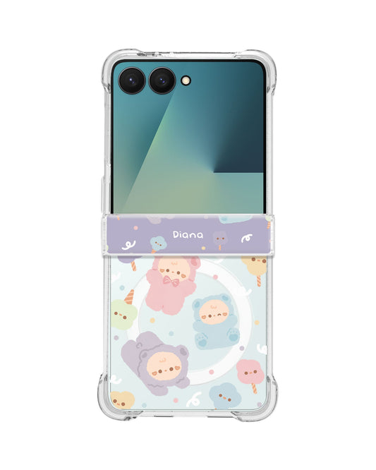 Android Flip / Fold Rearguard Hinge - Cotton Teddy