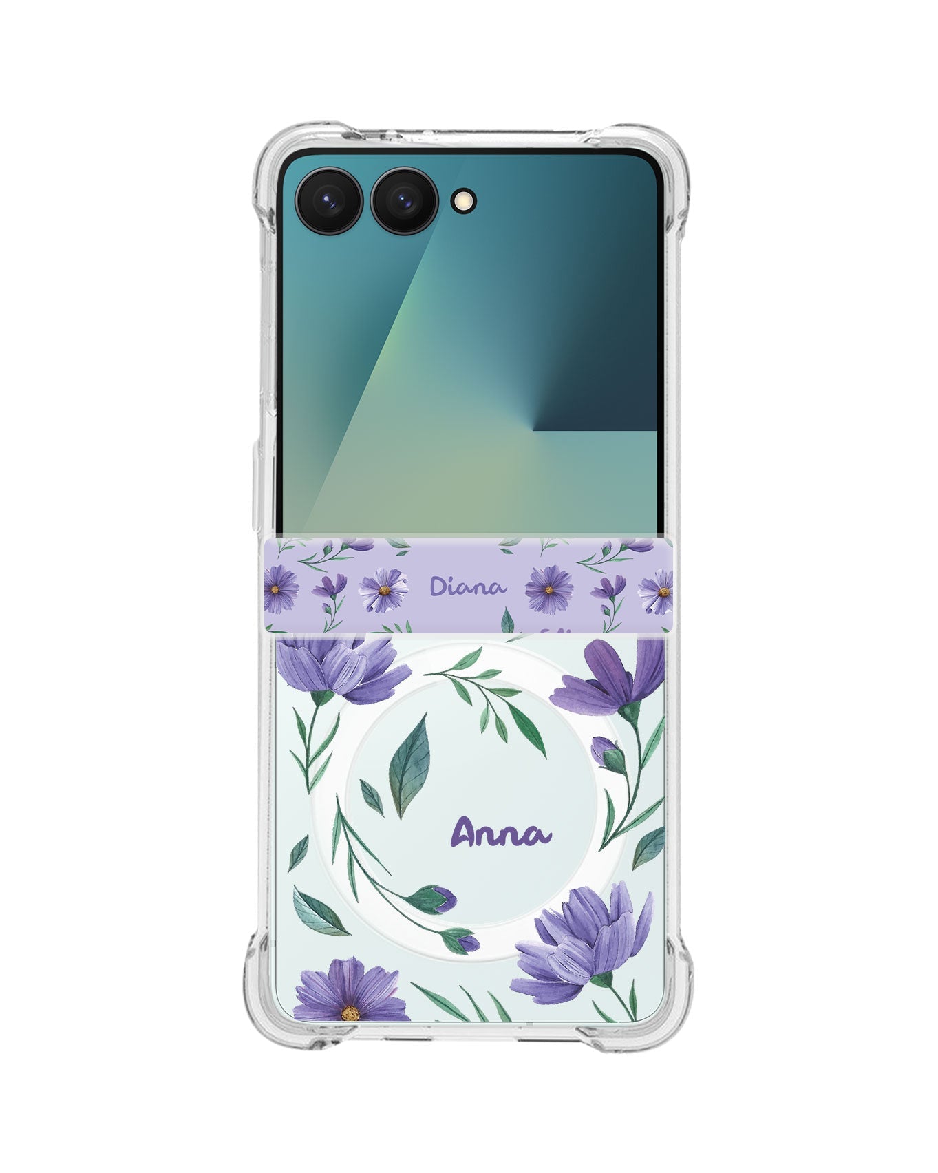Android Flip / Fold Rearguard Hinge - February Violets
