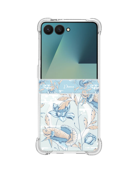 Android Flip / Fold Rearguard Hinge - Fish & Floral 4.0