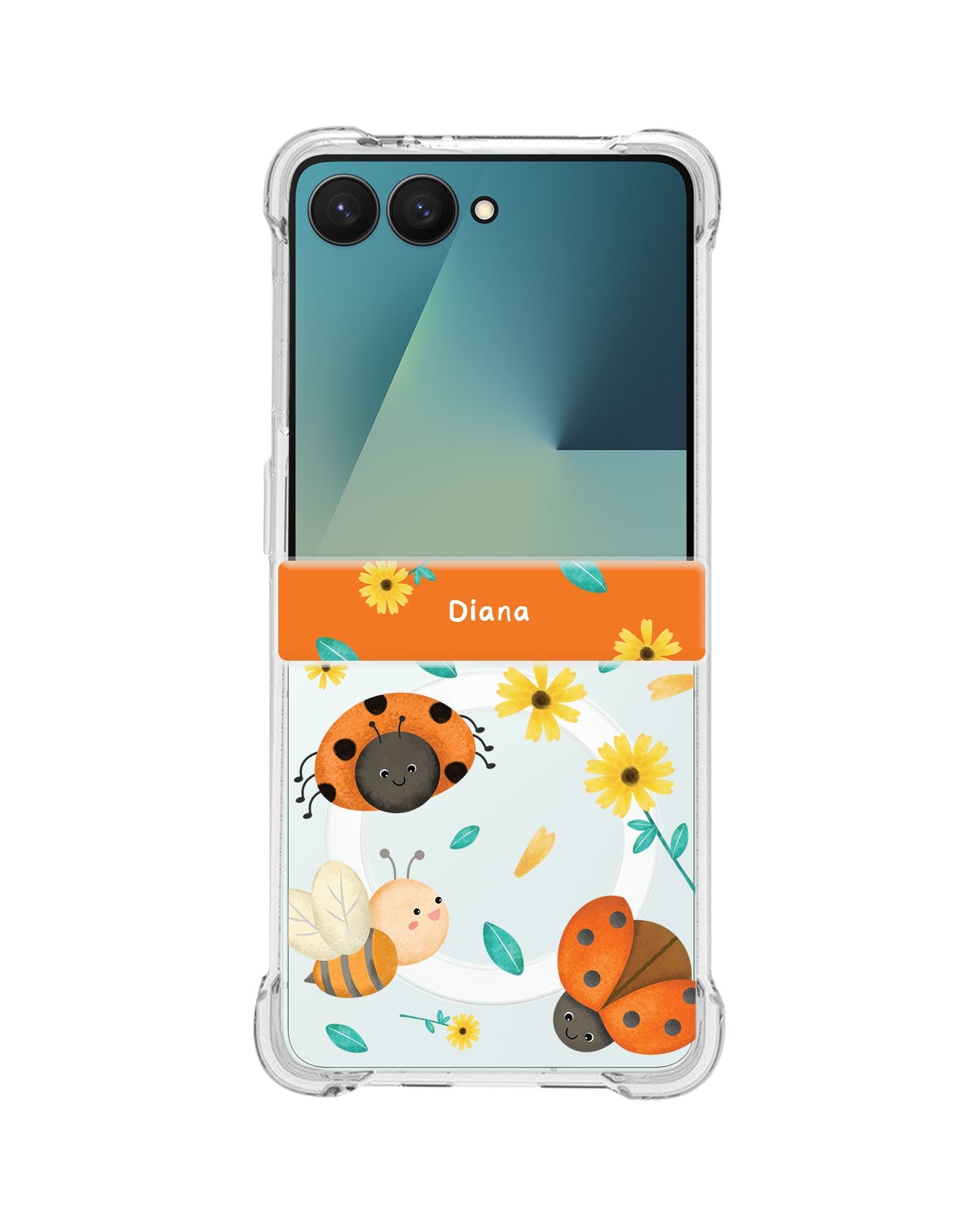 Android Flip / Fold Rearguard Hinge - Ladybug and Bee