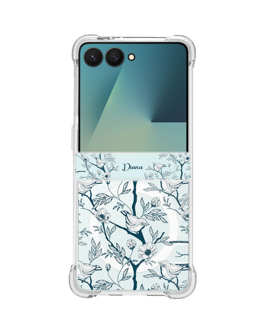 Android Flip / Fold Rearguard Hinge - Lovebird Monochrome 1.0