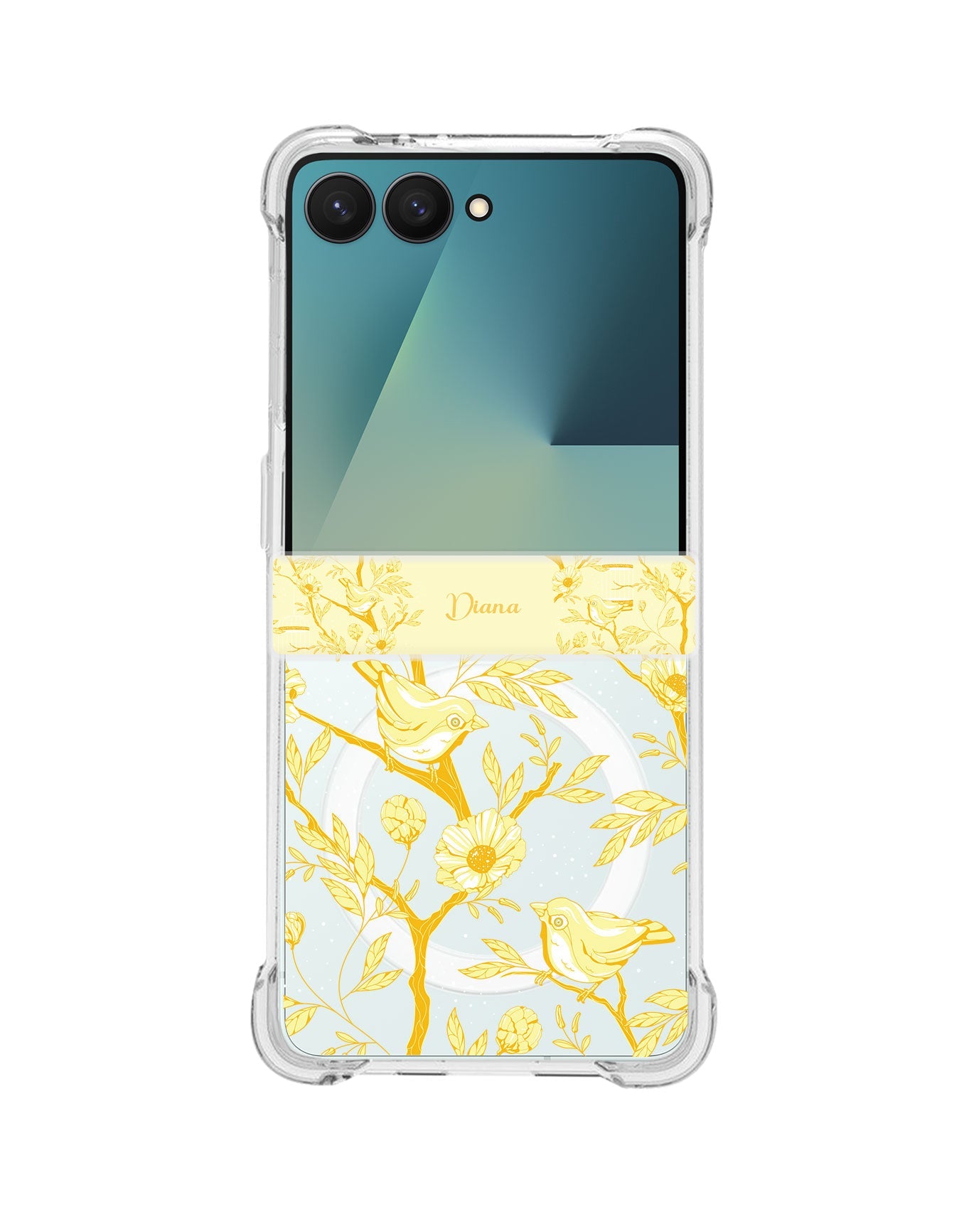 Android Flip / Fold Rearguard Hinge - Lovebird Monochrome 2.0