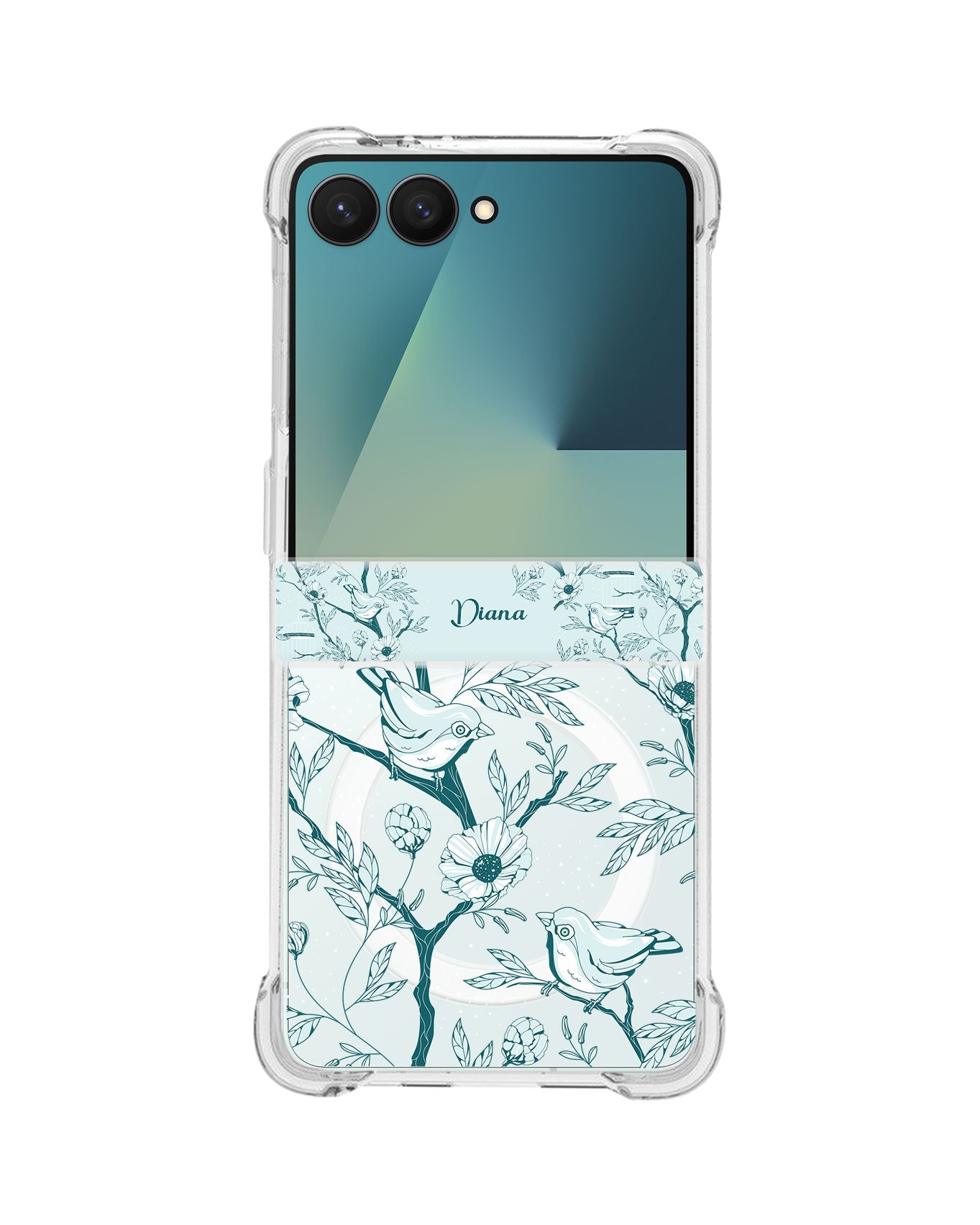 Android Flip / Fold Rearguard Hinge - Lovebird Monochrome 6.0