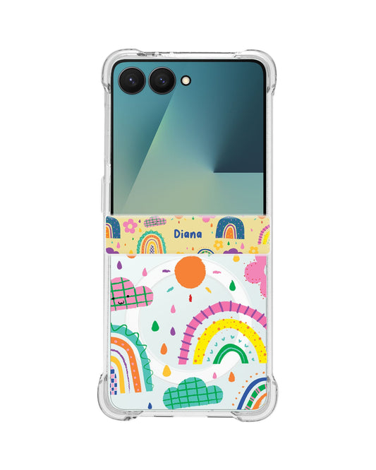 Android Flip / Fold Rearguard Hinge - Rainbow