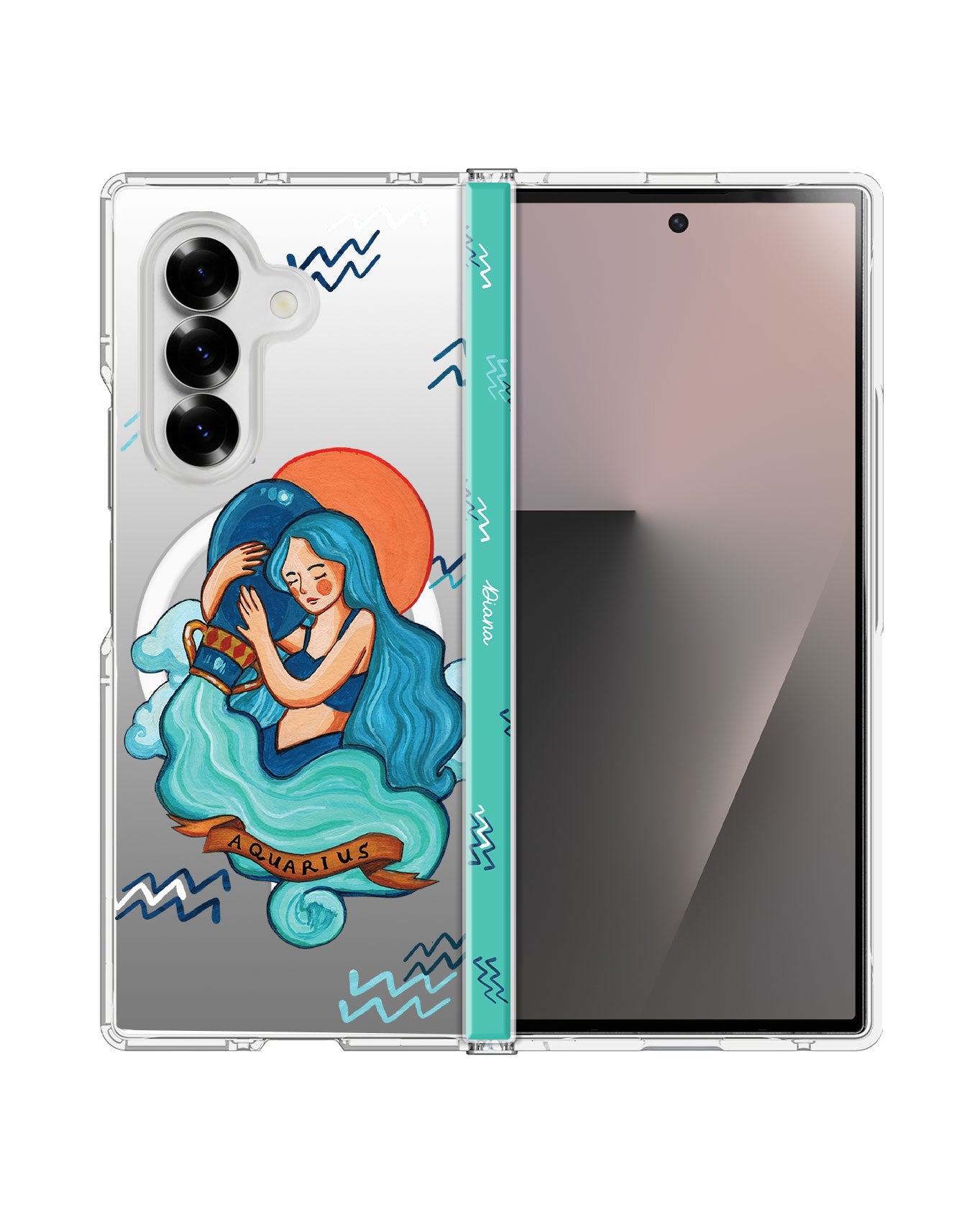 Android Flip / Fold Rearguard Hinge - Aquarius