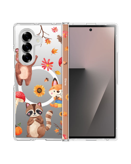 Android Flip / Fold Rearguard Hinge - Autumn Animals