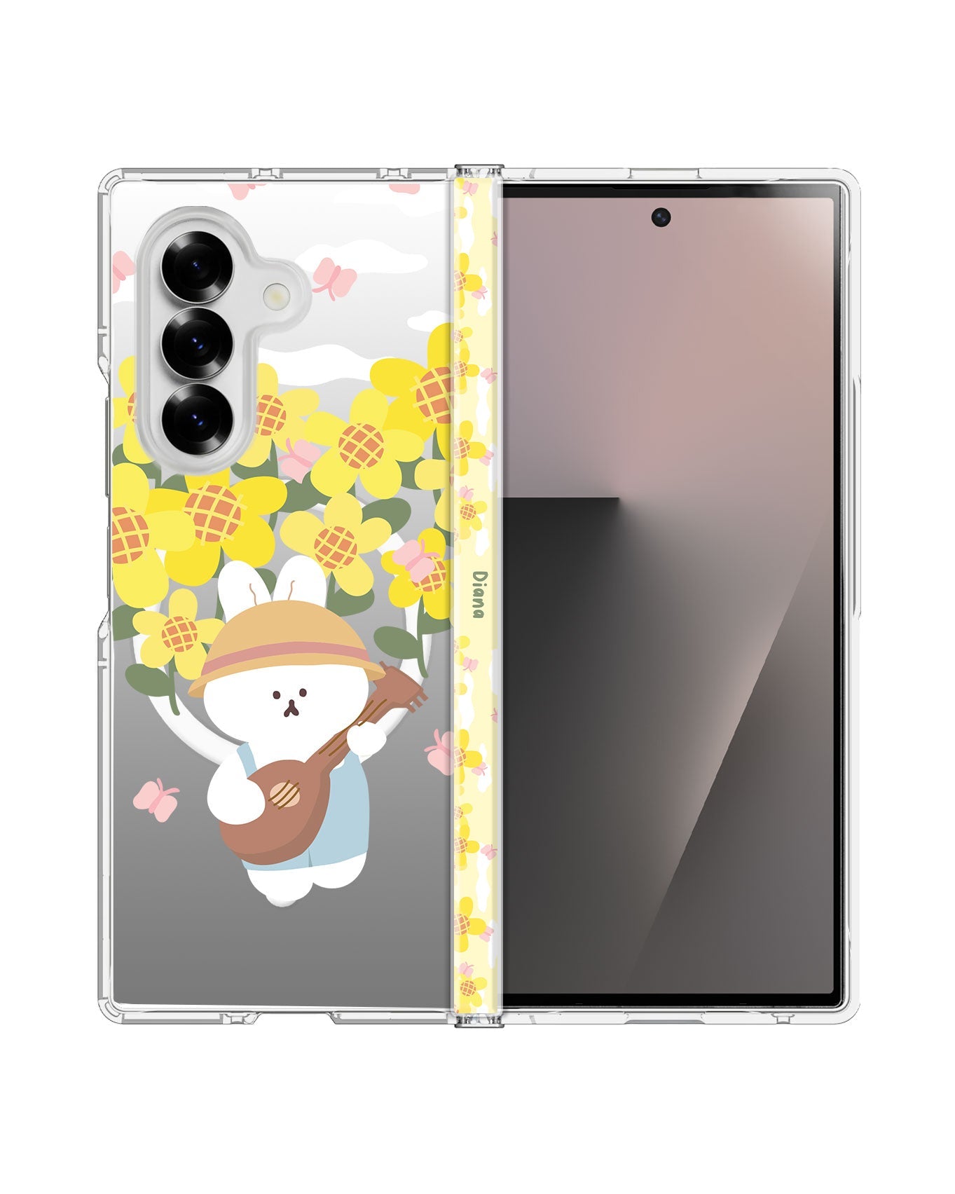 Android Flip / Fold Rearguard Hinge - Bunny Ukulele