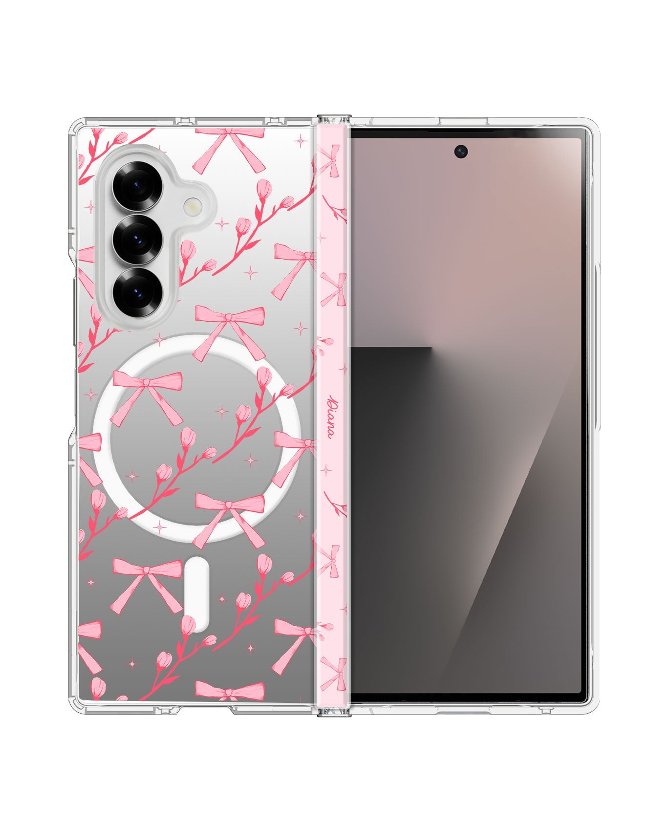 Android Flip / Fold Rearguard Hinge - Coquette Floral