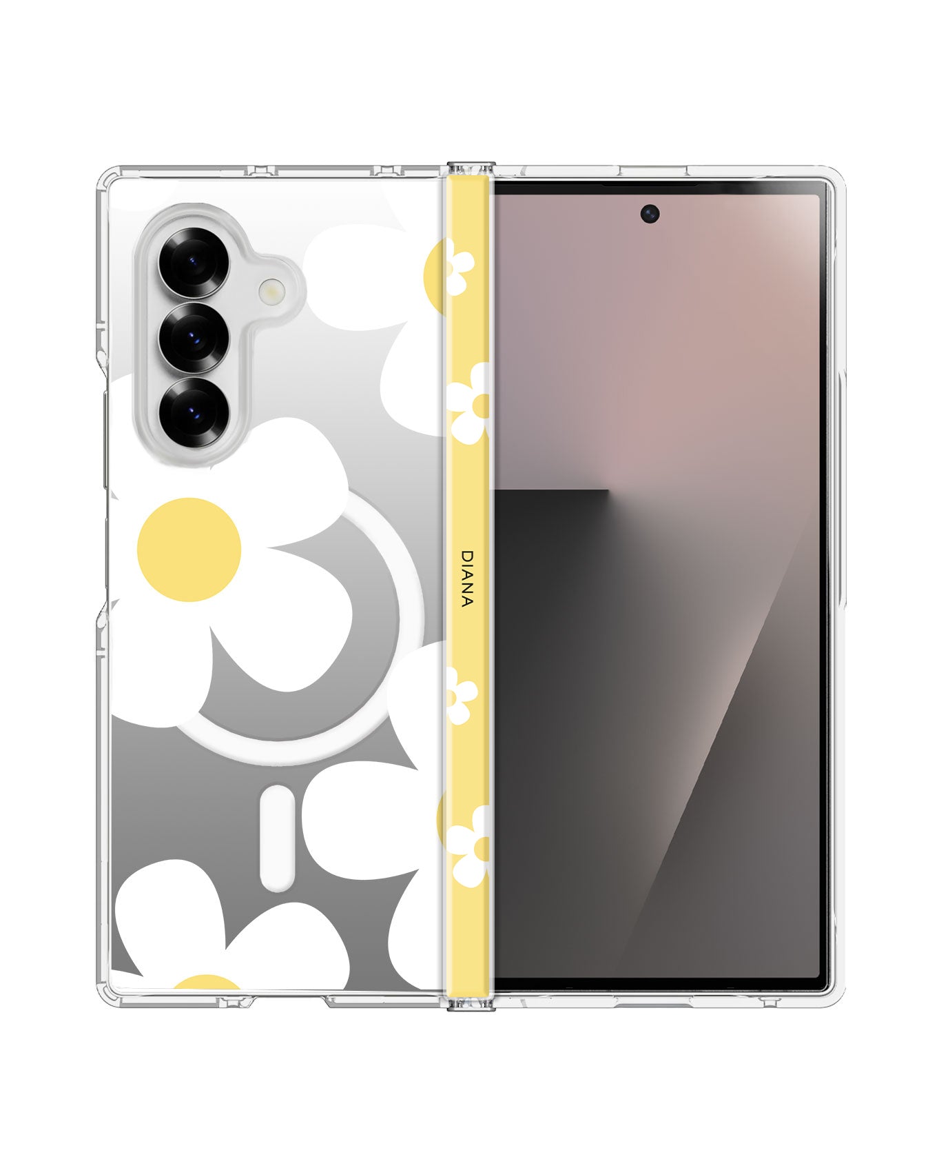 Android Flip / Fold Rearguard Hinge - Daisy Delight 2.0