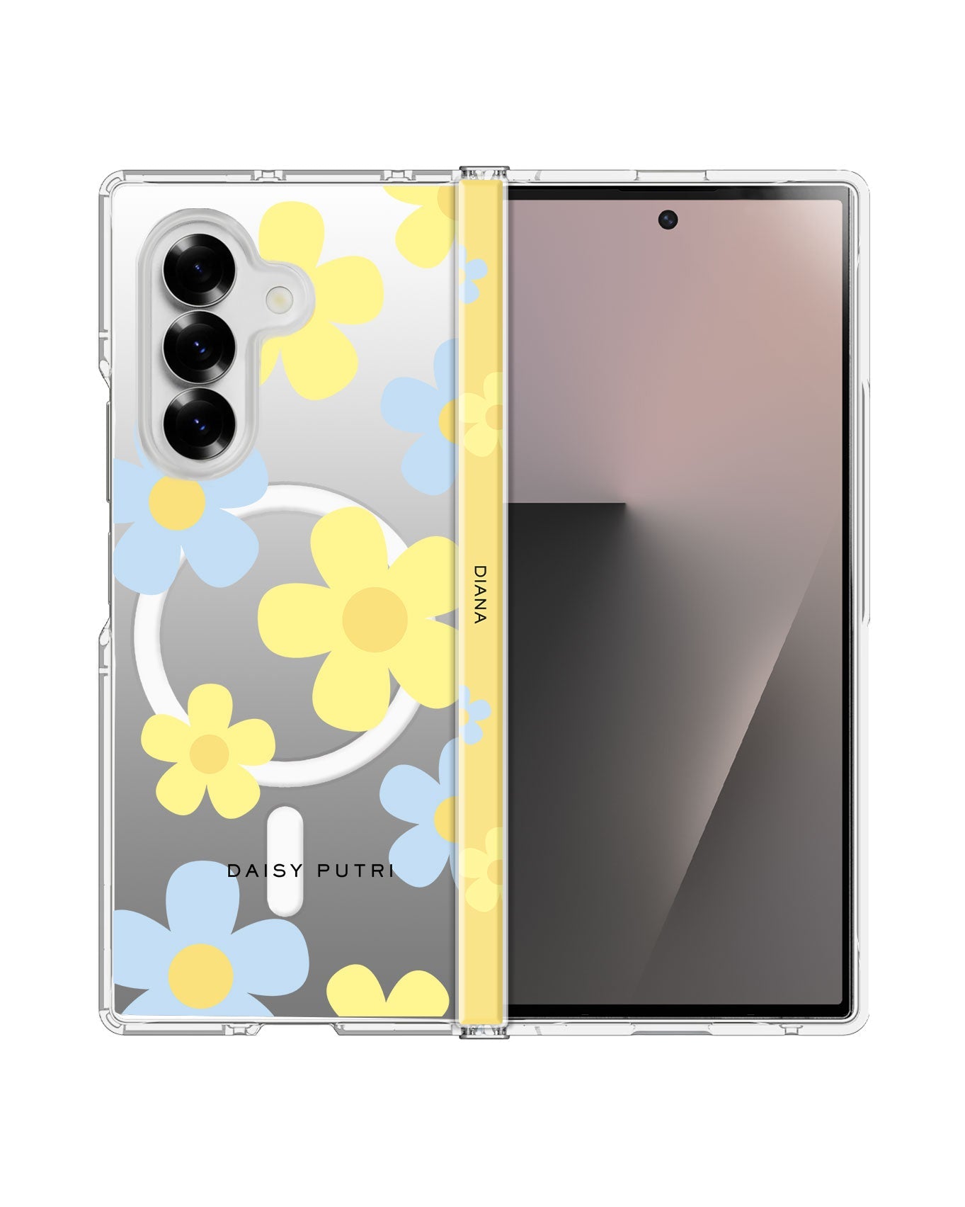 Android Flip / Fold Rearguard Hinge - Daisy Skies