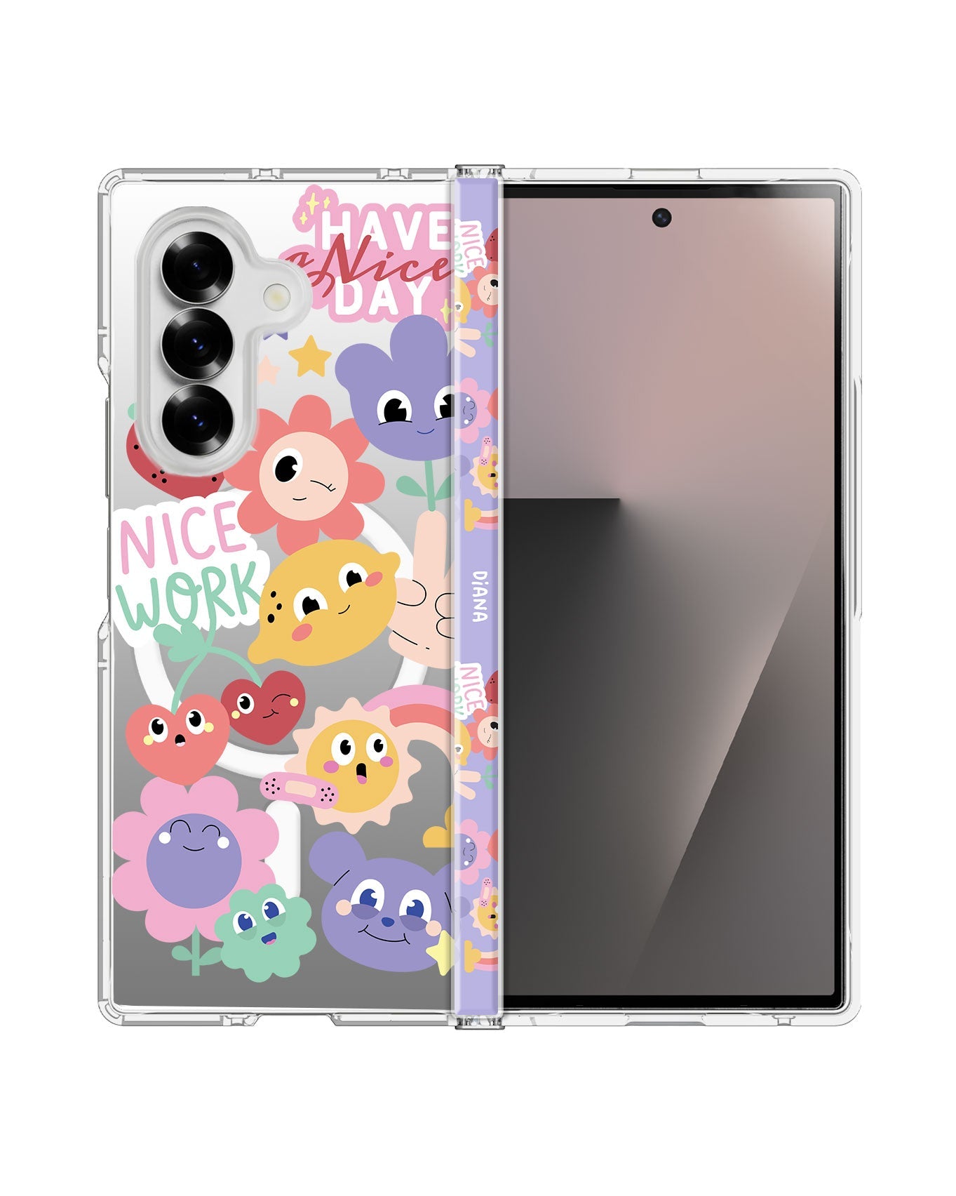 Android Flip / Fold Rearguard Hinge - Garden Party