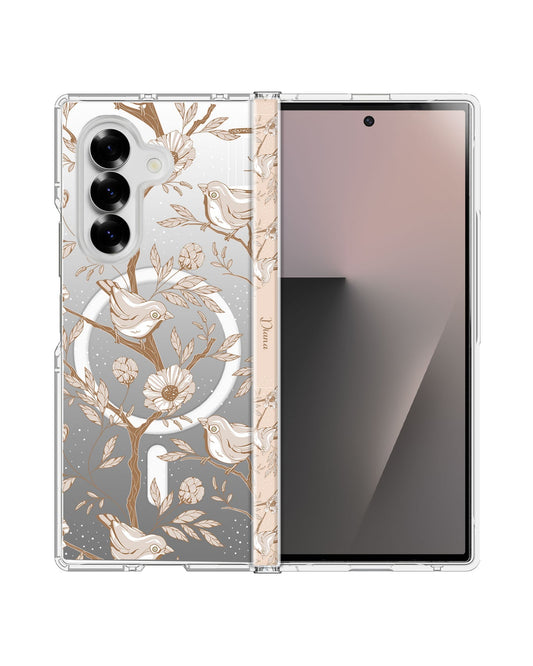 Android Flip / Fold Rearguard Hinge - Lovebird Monochrome 3.0