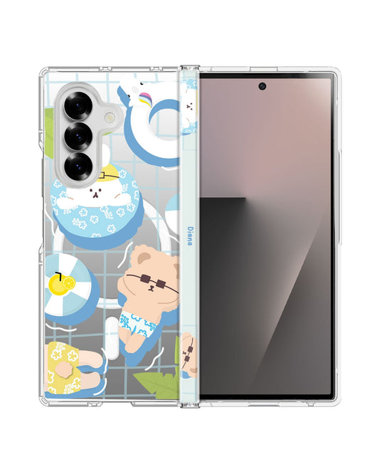 Android Flip / Fold Rearguard Hinge - Pool Party Blue