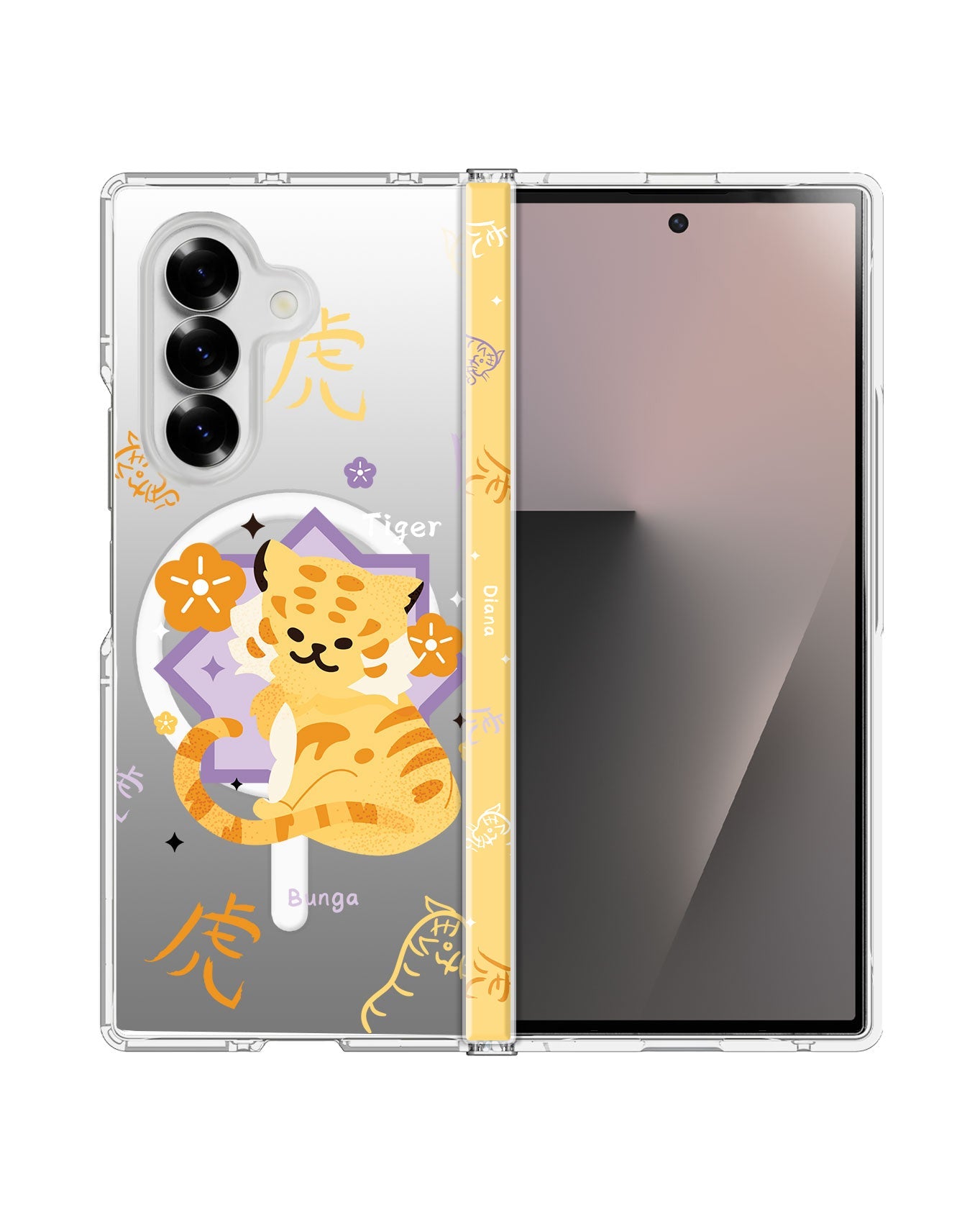 Android Flip / Fold Rearguard Hinge - Tiger (Chinese Zodiac / Shio)