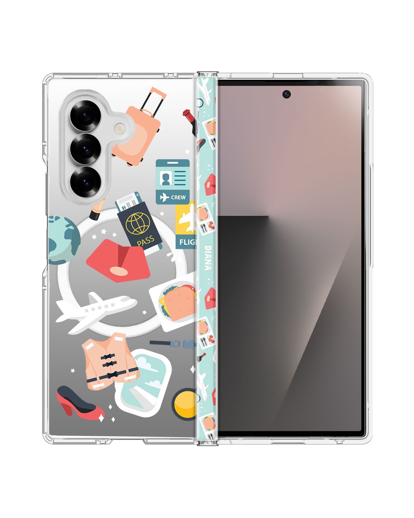 Android Flip / Fold Rearguard Hinge - Stewardess or Flight Attendant