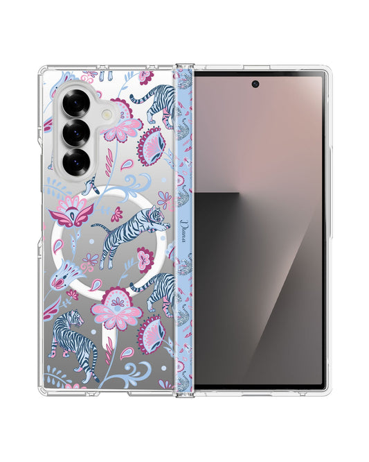 Android Flip / Fold Rearguard Hinge - Tiger & Floral 3.0